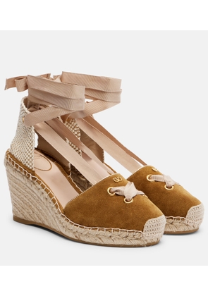 Valentino Garavani Resort suede espadrille wedges