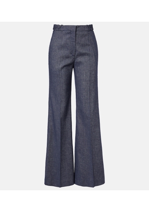 Dorothee Schumacher Fluid Denim flared pants