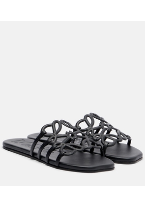 Loewe Paula's Ibiza Petal Anagram leather slides