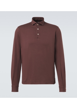 Fedeli Cotton pique polo shirt