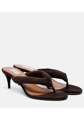 Alaia Suede thong sandals