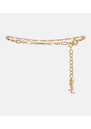 Saint Laurent Cassandre chain belt