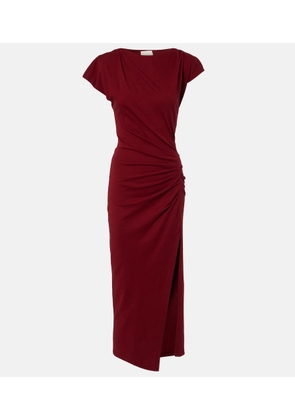 Isabel Marant Nadela gathered cotton jersey midi dress