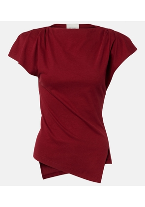 Isabel Marant Sebani asymmetric cotton T-shirt