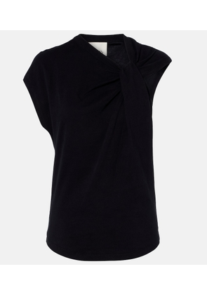 Isabel Marant Nayda gathered cotton jersey T-shirt