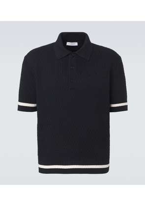 Givenchy Crochet cotton polo shirt