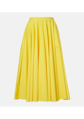 Givenchy Pleated cotton midi skirt