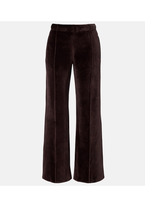 Courreges Cotton-blend velvet sweatpants
