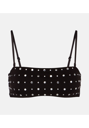 Staud Sara studded bikini top