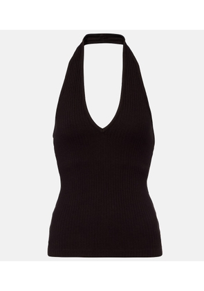 Citizens of Humanity Thea ribbed-knit halterneck top