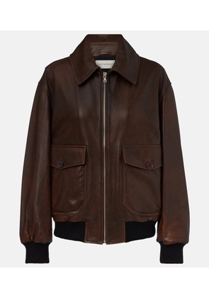 Nour Hammour Anton leather blouson jacket