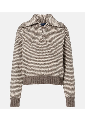 Polo Ralph Lauren Striped cotton and wool-blend polo sweater