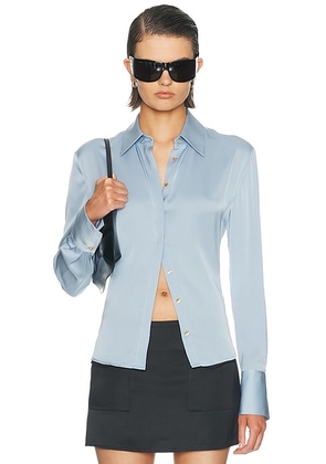 Cult Gaia Cynara Top in Coastal - Baby Blue. Size 6 (also in 0, 2, 4, 8).