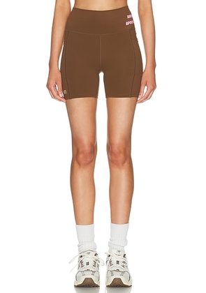 American Vintage Usuway Biker Short in Moka - Brown. Size XS (also in L).