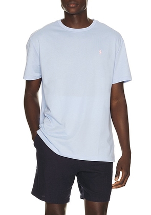 Polo Ralph Lauren Short Sleeve Crewneck T-Shirt in Pebble Blue - Blue. Size S (also in M, L, XL/1X, XXL/2X).