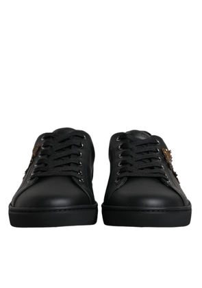 Dolce & Gabbana Black London Sacred Heart Men Sneakers Shoes - EU42/US9