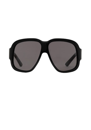 BRU Eyewear Winnie Sunglasses in Soot - Black. Size all.