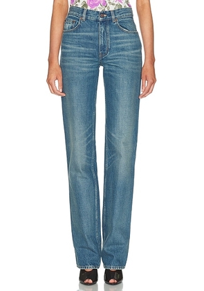 Chloe Straight Leg in Dusty Cobalt - Blue. Size 30 (also in 24, 25, 26, 27).