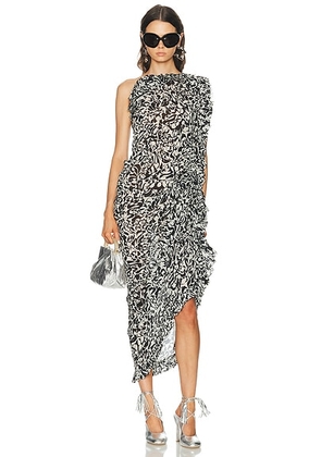 Dries Van Noten Dina Dress in Black - Black,White. Size 34 (also in ).