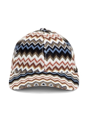 Missoni Hat in Multi - Brown. Size all.