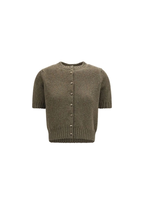 Khaite Bicolor Cashmere Cardigan - M