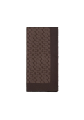 Gucci Brown Silk Foulard