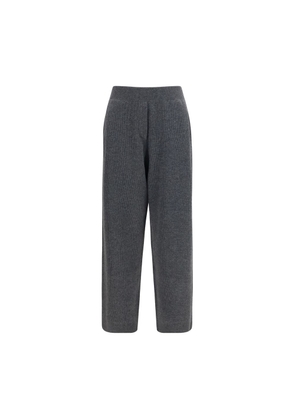 Brunello Cucinelli Gray Cashmere Casual Pants - L
