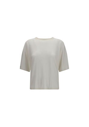 Brunello Cucinelli White Cashmere Sweatshirt - L