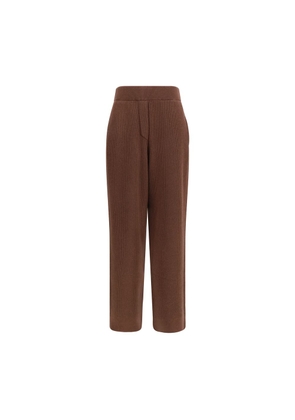 Brunello Cucinelli Brown Cashmere Casual Pants - M