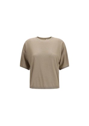 Brunello Cucinelli Beige Cashmere T-Shirt - L