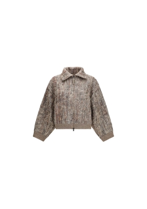 Brunello Cucinelli Beige Mohair Cardigan - L