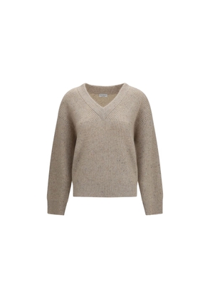 Brunello Cucinelli Beige Cashmere Sweatshirt - L