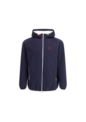 Brunello Cucinelli Blue Polyamide Shell Jacket - L