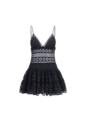 Charo Ruiz Black Cotton Casual Dress - M