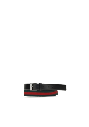 Gucci Black Calf Leather Bos Taurus Regular Belt - 110 cm / 44 Inches