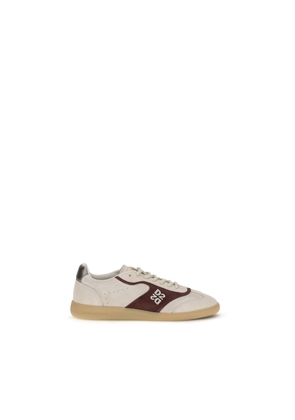 Dsquared² Beige Calf Leather Bos Taurus Low Top Sneakers - EU40/US7