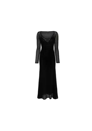 Tom Ford Black Metallic Fibre Casual Dress - S