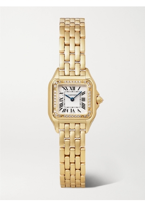 Cartier - Panthère De Cartier Small 23mm 18-karat Gold And Diamond Watch - One size