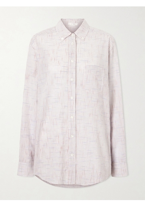 The Row - Dalan Checked Cotton Shirt - White - US0,US2,US4,US6,US8,US10,US12
