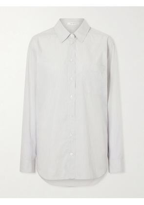 The Row - Gavina Striped Cotton-poplin Shirt - White - US0,US2,US4,US6,US8,US10,US12