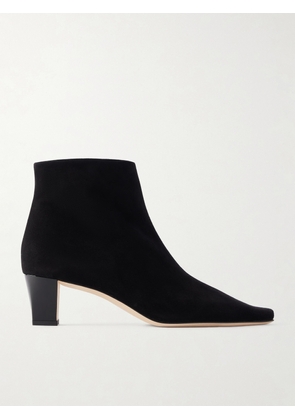 Manolo Blahnik - Jaima 50 Suede Ankle Boots - Black - IT36,IT36.5,IT37,IT37.5,IT38,IT38.5,IT39,IT39.5,IT40,IT40.5,IT41,IT41.5,IT42