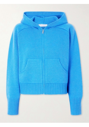 Calle Del Mar - Cashmere Zip-up Hoodie - Blue - x small,small,medium,large,x large