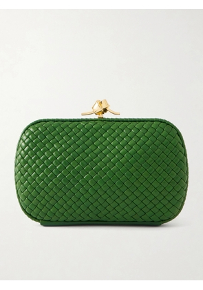 Bottega Veneta - Knot Intrecciato Leather Clutch - Green - One size