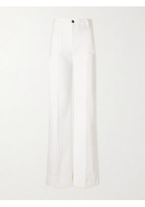 Victoria Beckham - Alina High-rise Wide-leg Jeans - White - 24,25,26,27,28,29,30,31,32