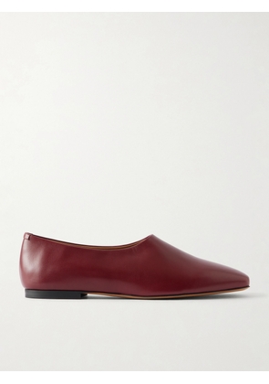 Jil Sander - Ballerina Prince Leather Flats - Burgundy - IT36,IT37,IT37.5,IT38,IT38.5,IT39,IT39.5,IT40,IT41