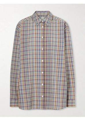TOTEME - Checked Cotton Shirt - Blue - EU 32,EU 34,EU 36,EU 38,EU 40,EU 42