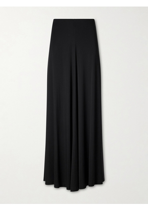 TOTEME - Draped Jersey Maxi Skirt - Black - EU 30,EU 32,EU 34,EU 36,EU 38,EU 40