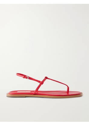 TOTEME - T-strap Leather Flats - Red - IT35,IT36,IT37,IT38,IT39,IT40,IT41,IT42