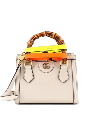 Gucci Pre-Owned Diana NM Bamboo Handle Tote Leather Mini crossbody bag - Neutrals