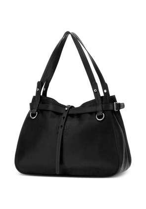 Miu Miu buckle-strap logo-embossed tote bag - Black